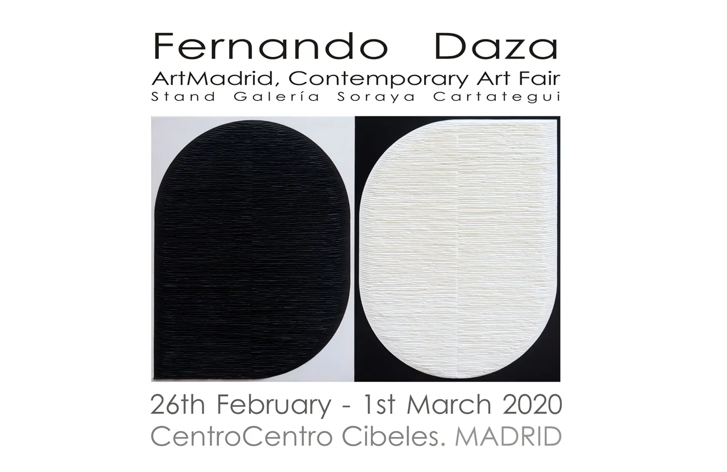 Fernando Daza Visual Artist - evento 2020 artmadrid