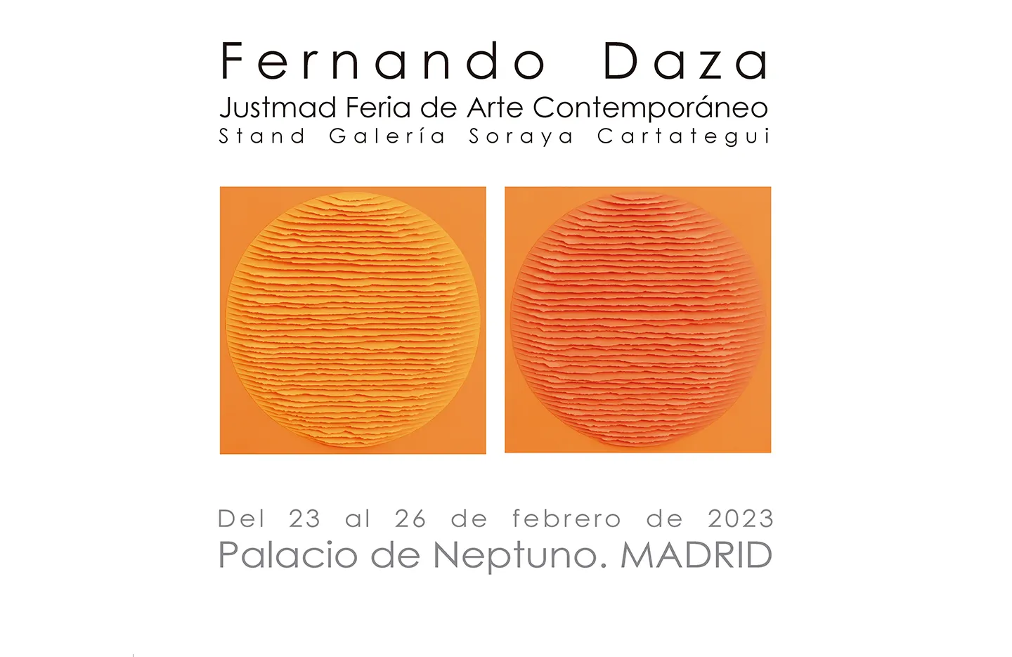 Fernando Daza Visual Artist - evento 2023 justmad