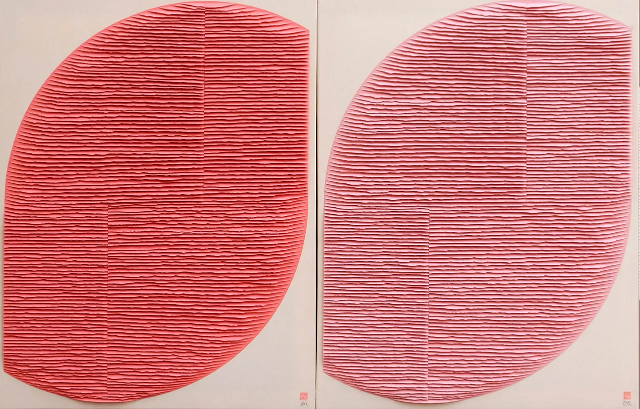 Fernando Daza Visual Artist - Dos formas rosas